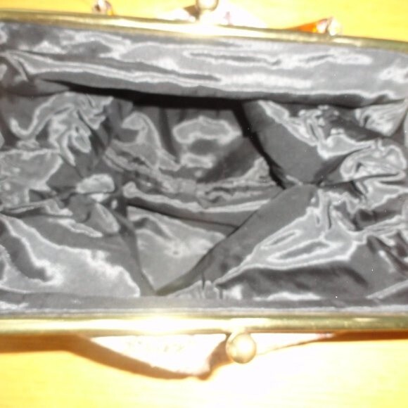 Vintage Tapestry Purse Lucite Handle - Picture 2 of 7